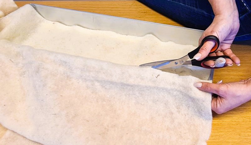 Zuschnitt Schafwollvlies 800