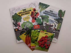 Produkte aus dem Paket "Hochbeet-Buchpaket mit Bio-Samenset"