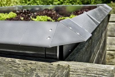 Schneckenzaun im Hochbeet